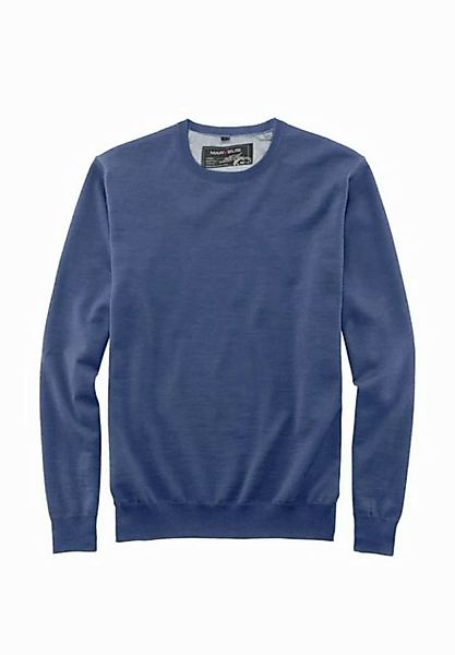 MARVELIS Rundhalspullover Pullover - Casual Fit - Rundhals - Einfarbig - Bl günstig online kaufen