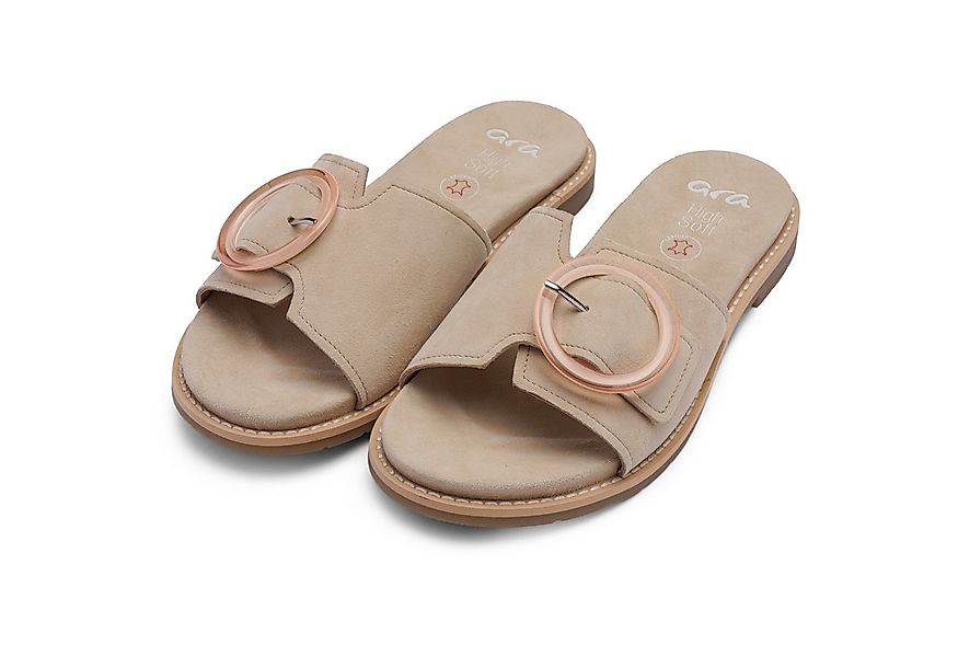 Ara ELBA Pantolette Sommerschuh, Schlupfschuh mit Zierschnalle, in Weite G günstig online kaufen