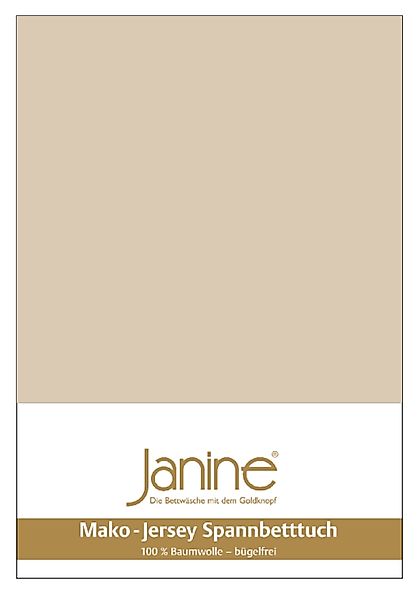 Janine Spannbettlaken "MAKO-FEINJERSEY 5007" aus 100% Baumwolle, für Matrat günstig online kaufen