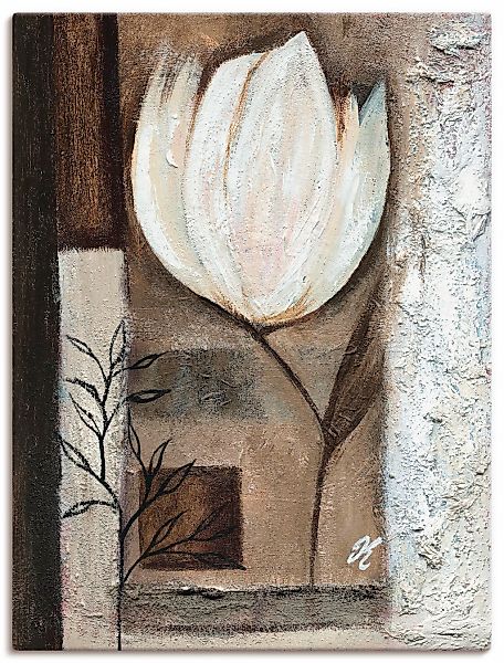 Artland Leinwandbild "Braune Tulpen I" Blumen 1 Stk. tlg. auf Holzrahmen ge günstig online kaufen