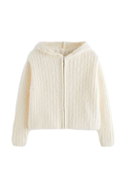 Next Kapuzenpullover Flauschiges Hoodie (1-tlg) günstig online kaufen
