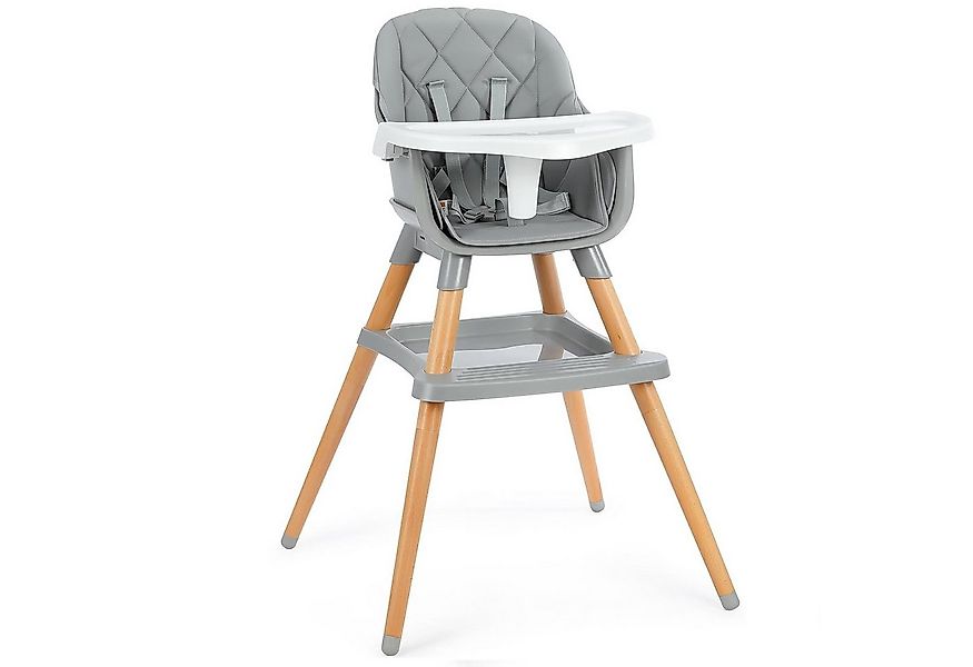 OUNUO Kinderstuhl 6-in-1 Kinderstuhl mit 5-Punkt-Gurt, Tablett and Ablage günstig online kaufen