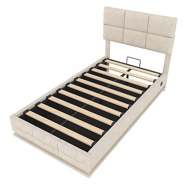 LVHOM Boxbett 90/140/160/180x200 cm mit LED, USB, Typ C-Ladeanschluss, Bett günstig online kaufen