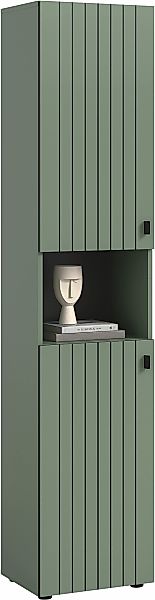 Home affaire Garderobenschrank "TATIO, Höhe 192 cm, Rillenoptik, 2 Türen, o günstig online kaufen