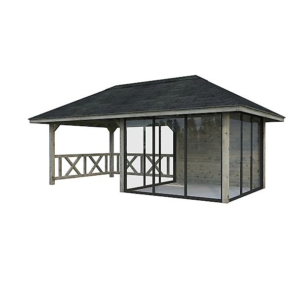 Palmako Pavillon Bianca Set204 Slide Grau Tauchgrundiert 588 cm x 300 cm FS günstig online kaufen