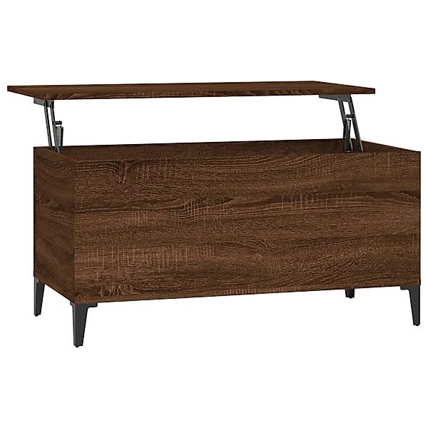 vidaXL Couchtisch Braun Eichen-Optik 90x44,5x45 cm Holzwerkstoff Modell 1 günstig online kaufen
