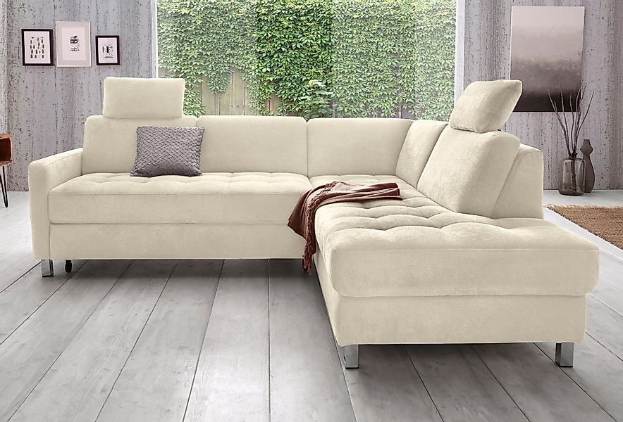 sit&more Ecksofa "Pablo L-Form", wahlweise mit Bettfunktion günstig online kaufen