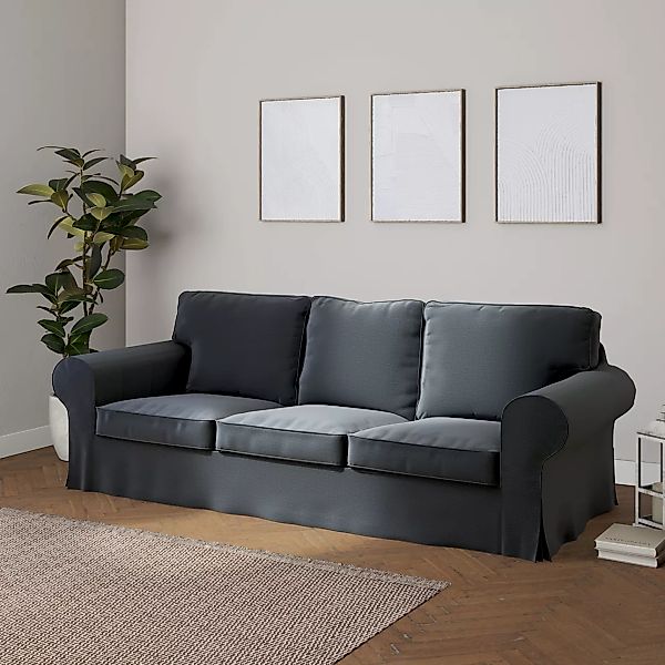 Bezug für Ektorp 3-Sitzer Schlafsofa, ALTES Modell, graphite, Sofahusse Ekt günstig online kaufen