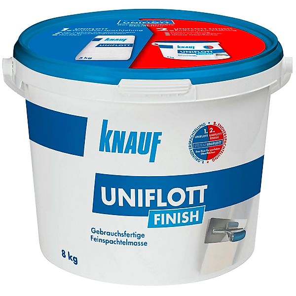KNAUF Spachtelmasse Knauf Uniflott Finish Spachtelmasse 8 kg günstig online kaufen