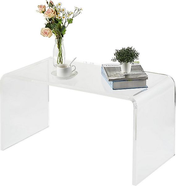 GarveeMore Couchtisch Acryl,U-förmiger Beistelltisch aus klarem Acryl,81x41 günstig online kaufen
