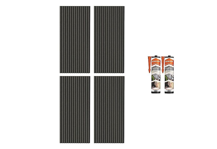 IZODEKOR 3D Wandpaneel IZODEKOR 3D Wandpaneele Holz Schalldämmung, Akustikp günstig online kaufen