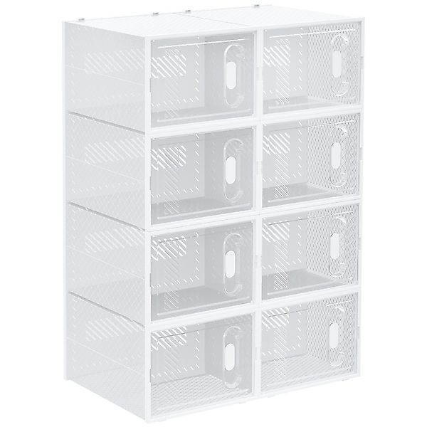 HOMCOM Schuhregal 8er Set, mit magnetischen günstig online kaufen