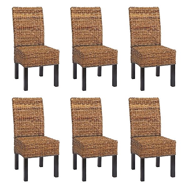CHEFGASTRO Esszimmerstuhl 6er-Set Korbstuhl Stuhl Malibu Bananengeflecht 96 günstig online kaufen