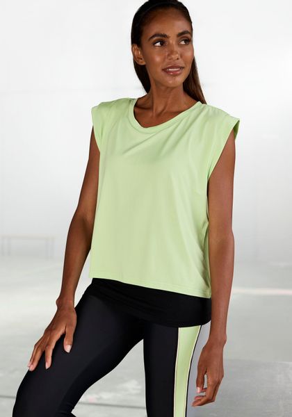 LASCANA ACTIVE 2-in-1-Shirt Sportshirt im doppellagigen Look günstig online kaufen