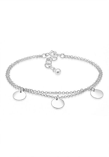Elli Armband 2-reihig mit Plättchen 925 Silber (kein Set, 1-tlg), Geo günstig online kaufen