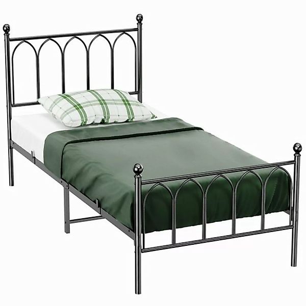 HAUSS SPOLE Metallbett 90 x 200cm mit Lattenrost für Schlafzimmer ohne Mart günstig online kaufen