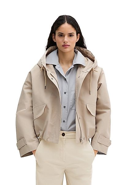 Marc O'Polo Canvasjacke mit Kapuze relaxed fit aus Cotton-Nylon-Mix günstig online kaufen