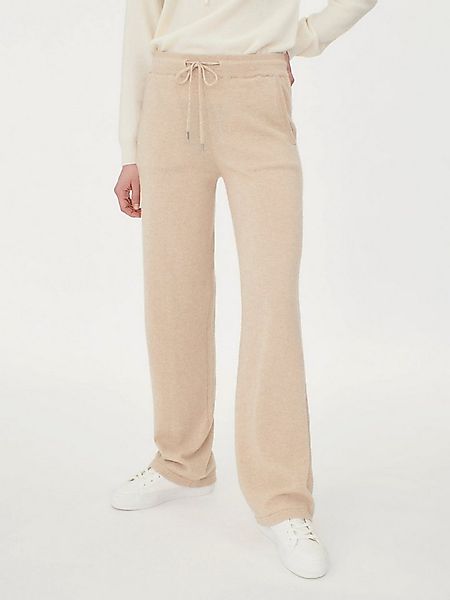 GOBI Cashmere Jogger Pants Naturfarbe Gerade Jogginghose aus Kaschmir günstig online kaufen