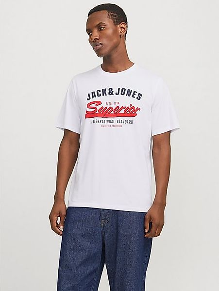 Jack & Jones Rundhalsshirt JJELOGO TEE SS O-NECK 2 COL SS25 SN mit Logo Pri günstig online kaufen