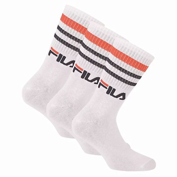 FILA Unisex Socken 3 Paar - Street, Sport, Lifestyle, Socks Set, Stripes, 3 günstig online kaufen