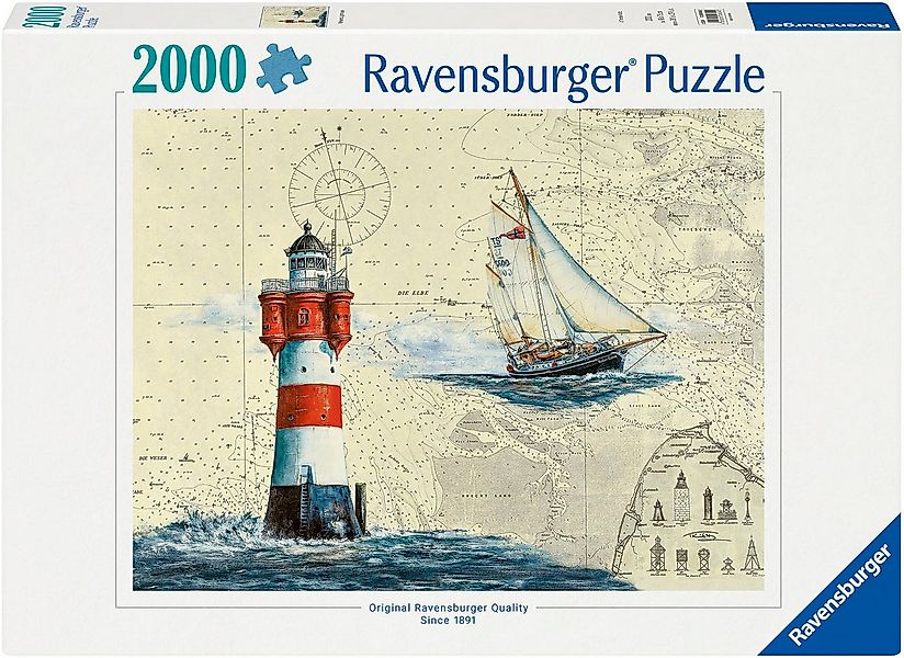 Ravensburger Puzzle Romantischer Leuchtturm, 2000 Puzzleteile, Made in Germ günstig online kaufen