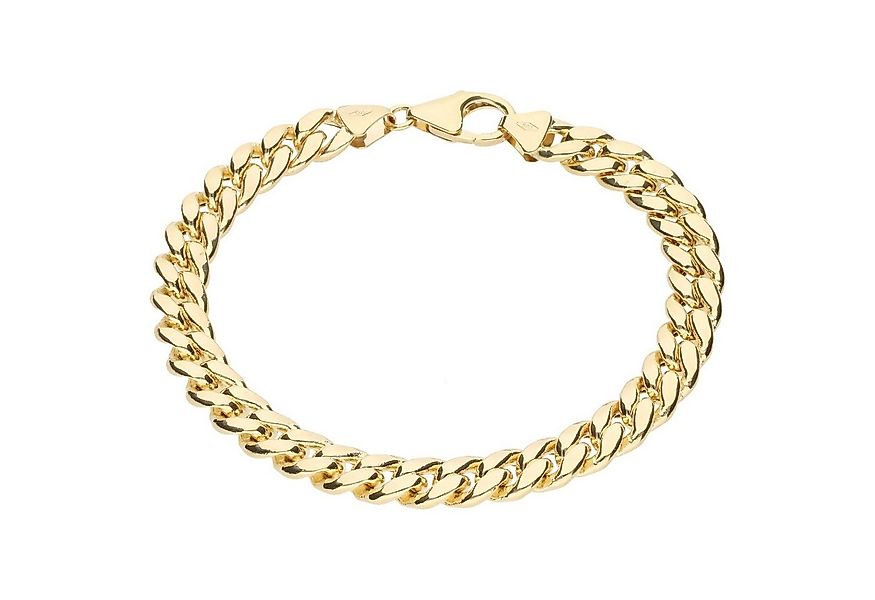 Luigi Merano Armband Panzerkette, Panzerarmband, teilmassiv, Gold 585 günstig online kaufen