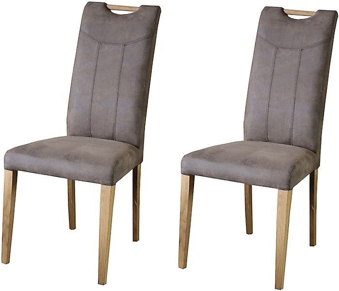 Home affaire Esszimmerstuhl »Roberta Polsterstuhl, Gestell Eiche massiv« (S günstig online kaufen