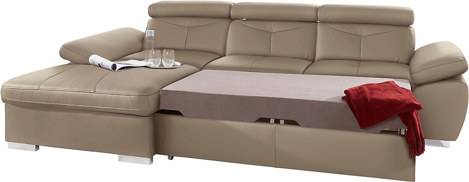 exxpo - sofa fashion Ecksofa "Spring, super bequem und komfortabel mit Armt günstig online kaufen