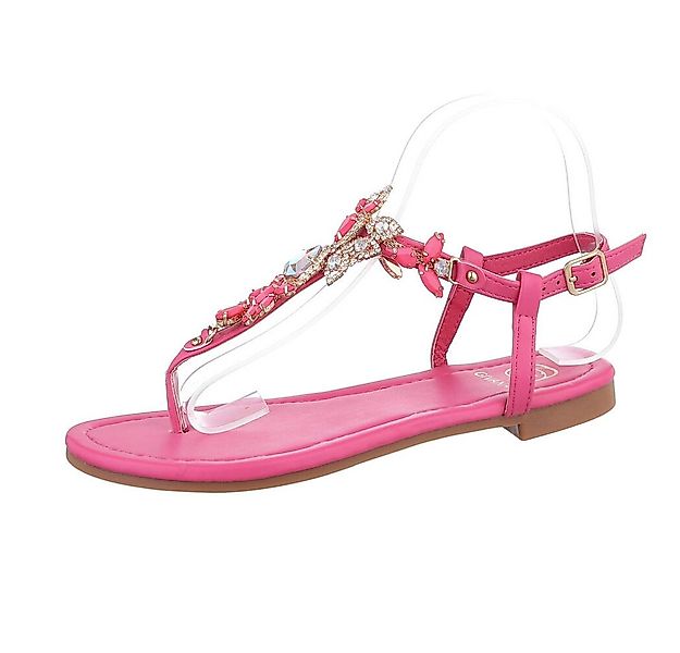 Ital-Design Damen Zehentrenner Freizeit Zehentrenner (86192823) Blockabsatz günstig online kaufen