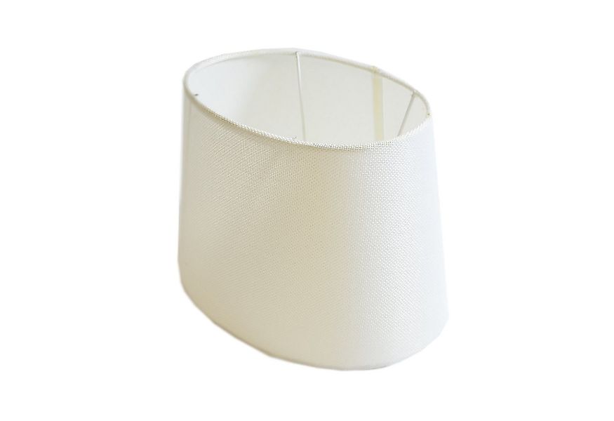 B&S Lampenschirm Lampenschirm oval aus Stoff H 15.5 cm für Tisch - Stehlamp günstig online kaufen
