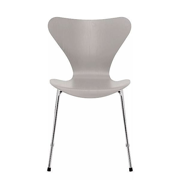 Fritz Hansen - Serie 7™ Stuhl gefärbte Esche Gestell Verchromt - nine grey/ günstig online kaufen