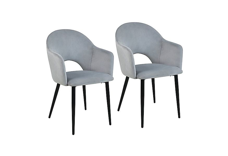 SVITA Esszimmerstuhl HAILEY (2er-Set), Küchenstühle, mit Armlehnen, Metallb günstig online kaufen