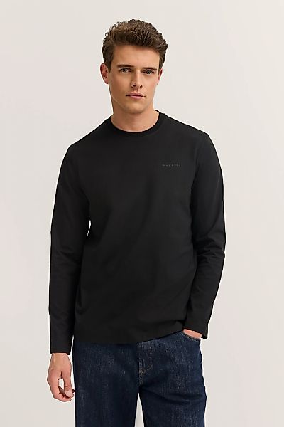 bugatti Longsweatshirt "Rundhals", im Modern Fit aus Baumwolle günstig online kaufen