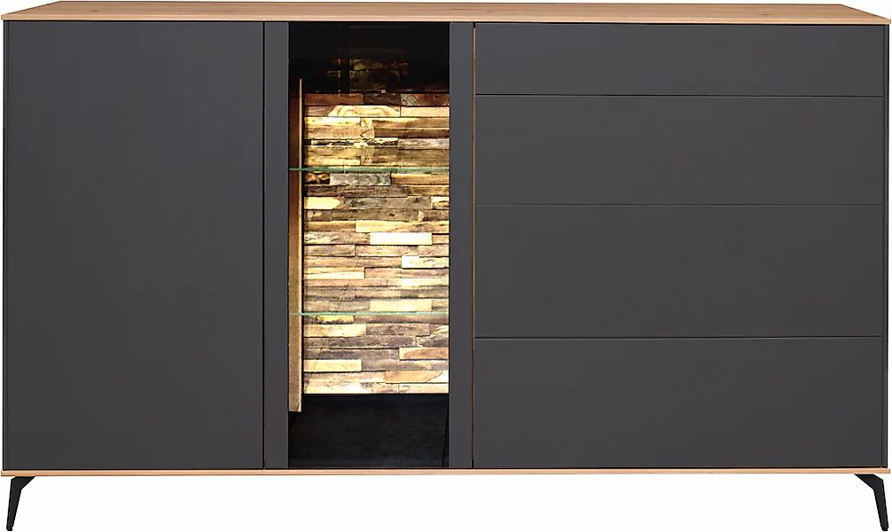 Mäusbacher Kommode, Faro Sideboard B 169 cm, inkl. Beleuchtung, Push to ope günstig online kaufen