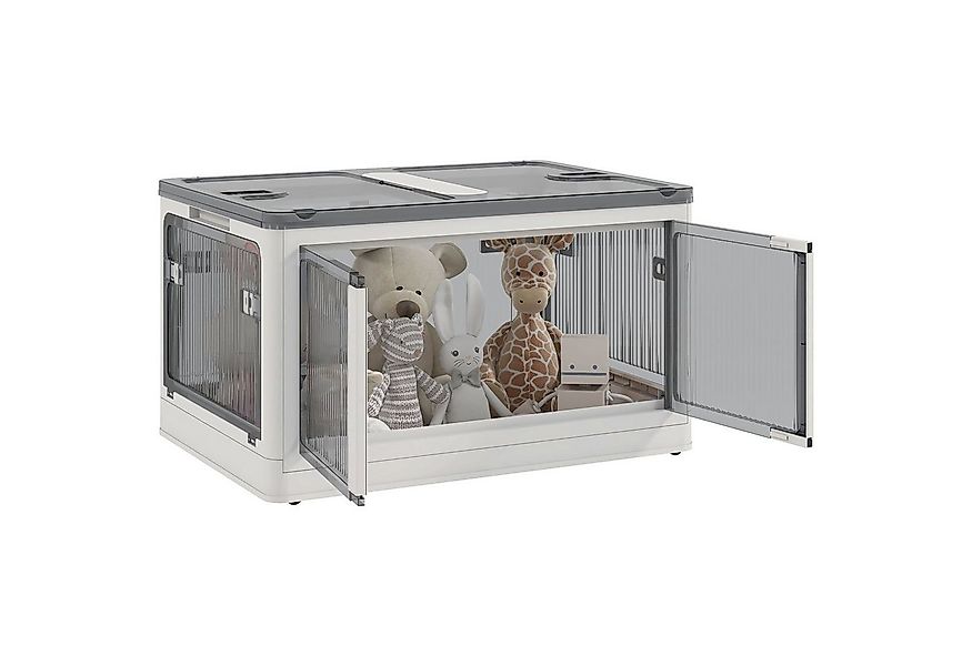 HOMCOM Truhe Stapelbare Auflagenbox mit Rollen (Aufbewahrungskiste, 1 St., günstig online kaufen