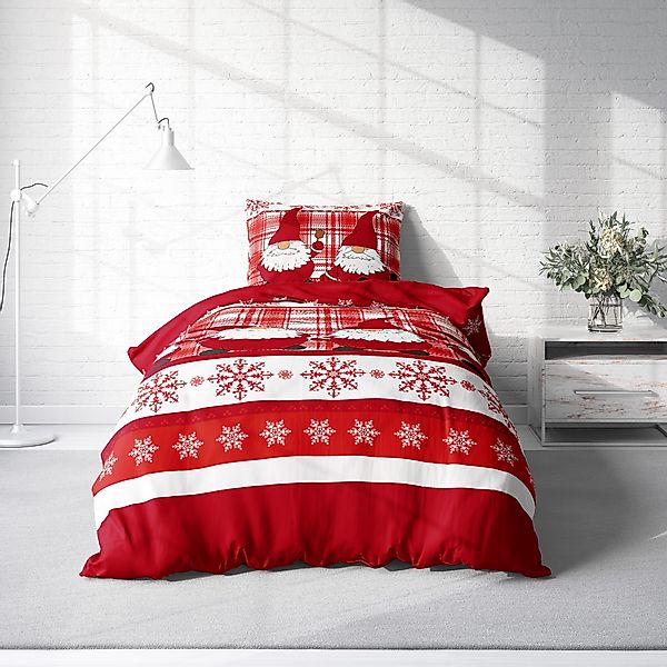 One Home Bettwäsche Wichtel Weihnachten Weihnachtsbettwäsche, günstig online kaufen