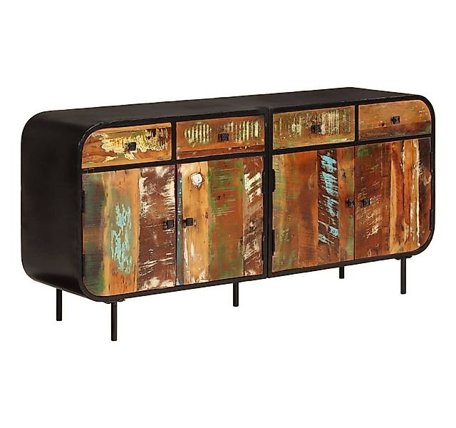 vidaXL Sideboard Sideboard 140x35x70 cm Altholz Massiv und Metall günstig online kaufen