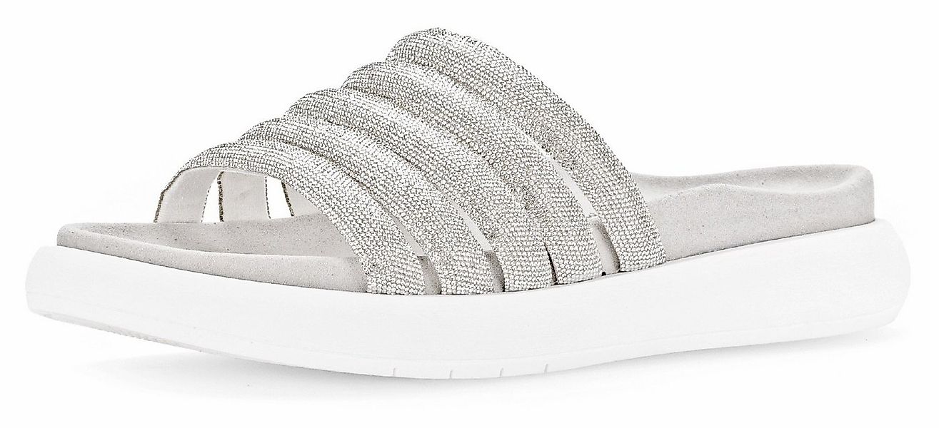 Gabor Pantolette, Plateau, Sommerschuh, Schlappen in funkelnder Optik günstig online kaufen