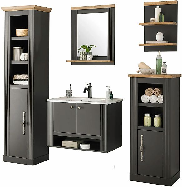 OTTO home Badmöbel-Set "WESTMINSTER, Bad im Landhausstil, 5-teiliges Badezi günstig online kaufen
