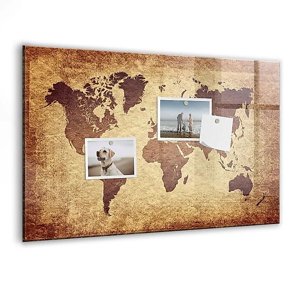 Tulup Magnetische Glastafel Karte Der Alten Welt 60x40 cm Magnettafel Mit M günstig online kaufen