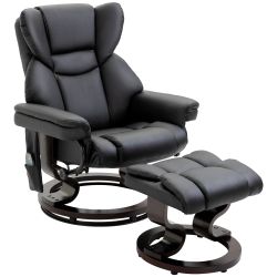HOMCOM Massagesessel mit Fußhocker, Liegefunktion (Sessel, günstig online kaufen