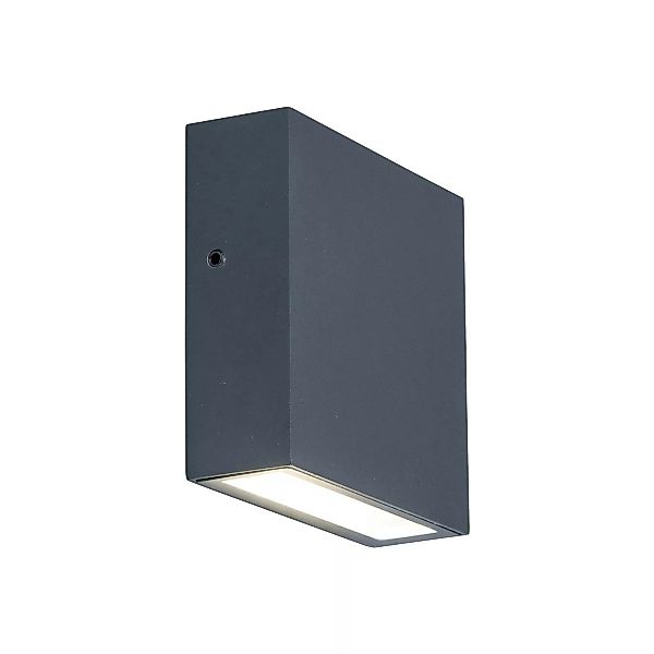 LED-Außenwandlampe Gemini XF, Aluminium, anthrazit günstig online kaufen
