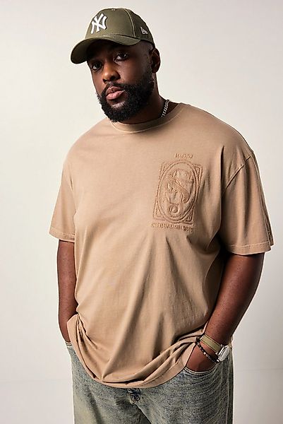 STHUGE T-Shirt T-Shirt Halbarm oversized Brustprint günstig online kaufen