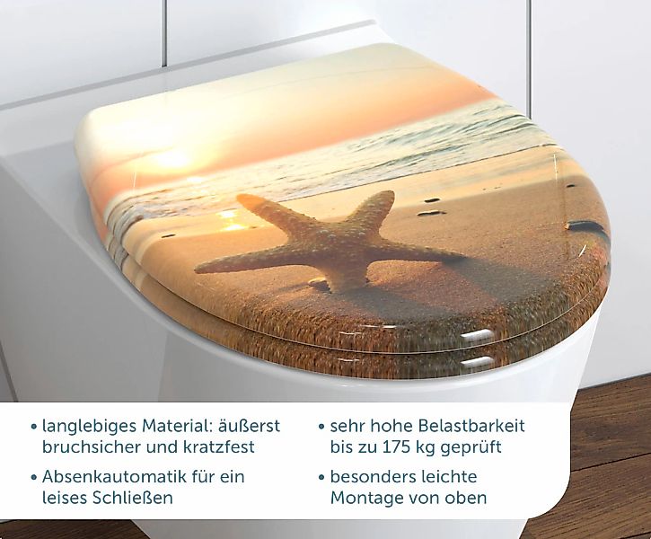 Schütte WC-Sitz Star, Duroplast, mit Absenkautomatik günstig online kaufen