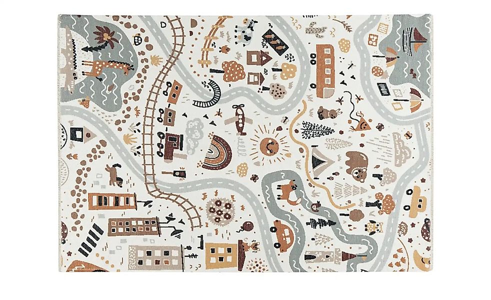 Kinderteppich  Street ¦ beige ¦ Baumwolle ¦ Maße (cm): B: 115 Teppiche > Ki günstig online kaufen