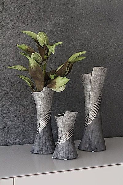 GILDE Tischvase Keramik-Vase - Gilde Blumenvase günstig online kaufen