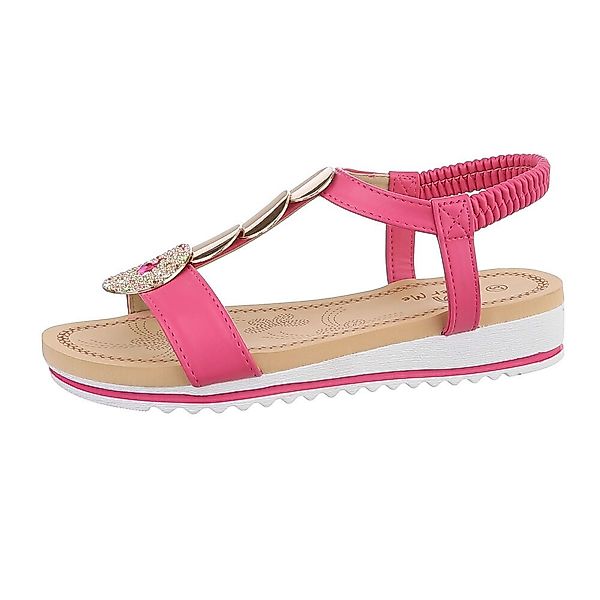 Ital-Design Damen Freizeit Riemchensandalette (86016986) Keilabsatz/Wedge günstig online kaufen
