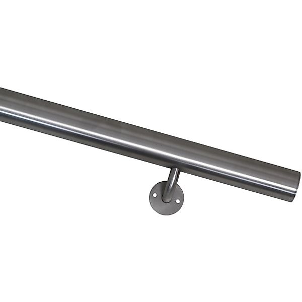 Handlaufset Kompakt Edelstahl V2A Ø 4 cm - 200 cm fest verschweißten Konsol günstig online kaufen