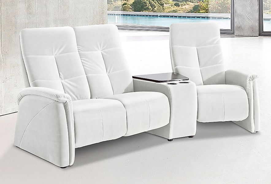 exxpo - sofa fashion 3-Sitzer "Tivoli, Kinosofa mit Tischablage & Stauraumf günstig online kaufen