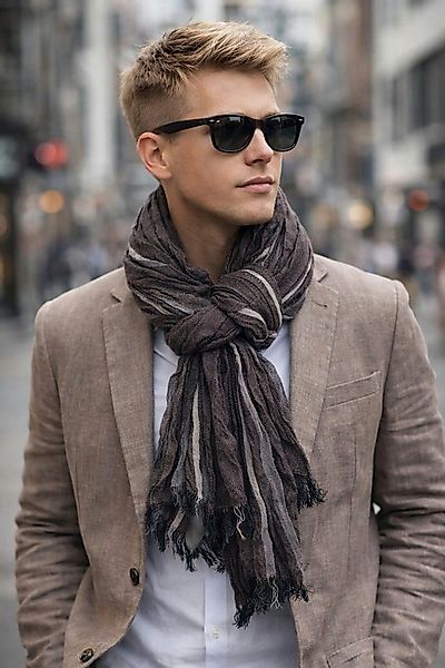 Ella Jonte Modeschal, Leichter Ganzjahresschal mit Crinkle-Effekt - Baumwol günstig online kaufen